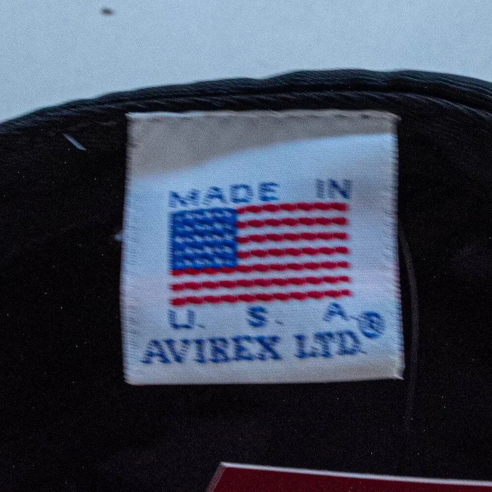 AVIREX 5 Panel Snapback Hat VTG 90s Hip Hop Streetwear Skate